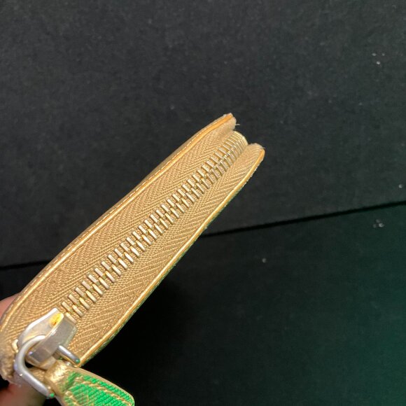 LOW START Rare Gold Prada Wallet - Picture 2 of 9